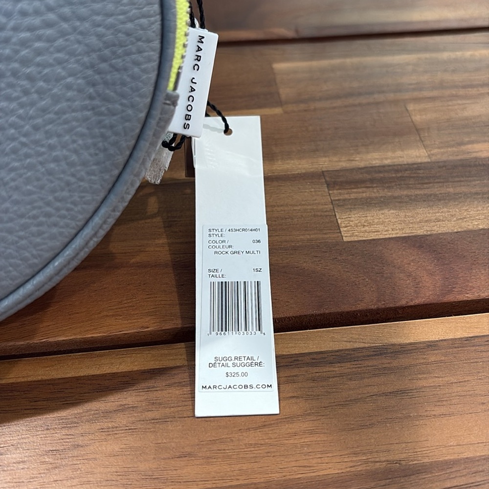 Marc Jacobs Gray and Yellow Oval Crossbody Bag - Picture 3 of 9